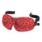 Contemporary Home Living 9.5&#x22; Red Hibiscus Leaf Adjustable Unisex Sleeping Mask